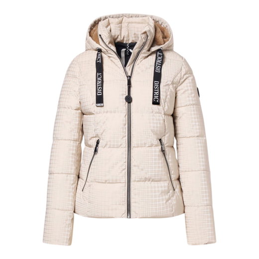 District Winterjacke Macchiato (mit Kapuze) beige Damen