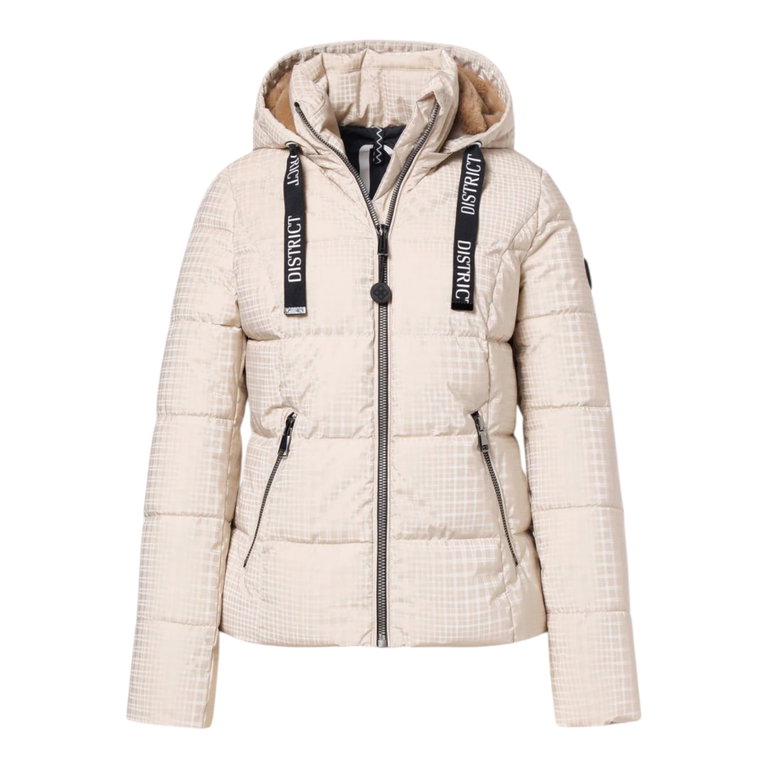 District Winterjacke Macchiato (mit Kapuze) beige Damen