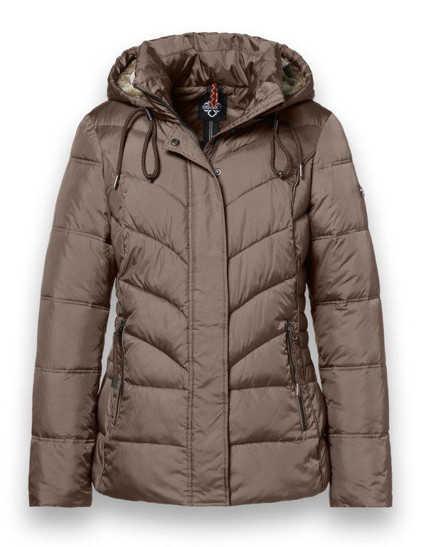 District Winterjacke Montana (mit Kapuze, gefüttert, wasserabweisend) braun Damen