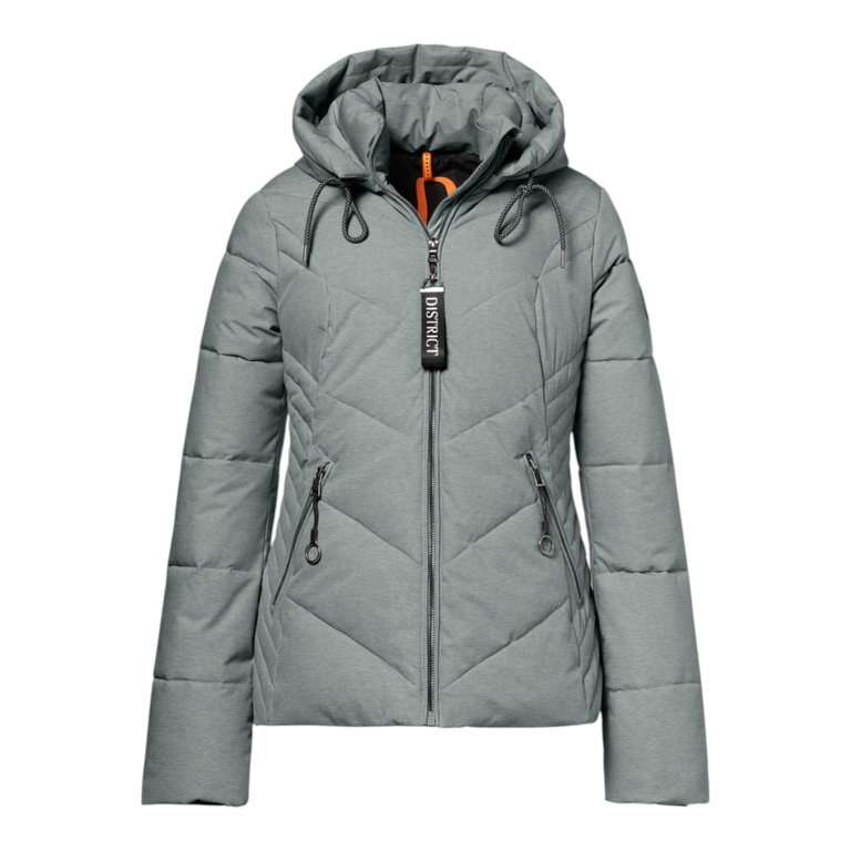 District Winter Jacket Tartufo (with hood, warm) jade green ladies