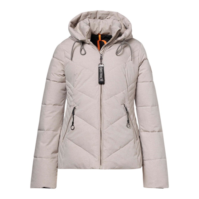 District Winter Jacket Tartufo (with hood, warm) taupe ladies
