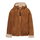 District Winterjacke Tiramisu (mit Kapuze, Veloursleder-Optik) dunkelbraun Damen