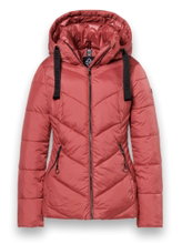 District Winter Jacket Val Thorens (with hood, water-repellent) red ladies