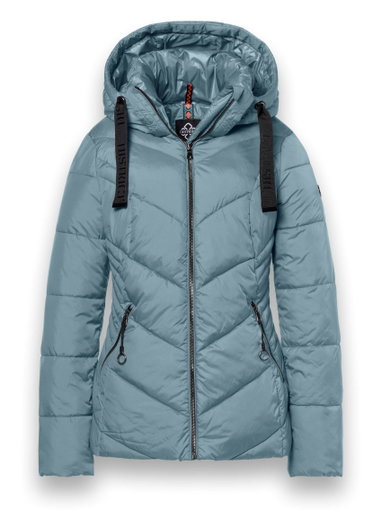 District Winter Jacket Val Thorens (with hood, water-repellent) light blue ladies