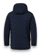 District Winterjacke Wellington mit Kapuze (winddicht, warm) navyblau Herren
