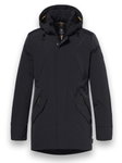 District Winterjacke Winter mit Kapuze (Parka, winddicht, warm) schwarz Herren
