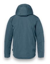 District Winterjacke Wolf mit Kapuze (winddicht, leichte wattierung, warm) stahlblau Herren