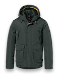 District Winterjacke Wolf mit Kapuze (winddicht, leichte wattierung, warm) forrestgrün Herren