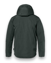 District Winter Jacket Wolf with Hood (windproof, lightweight padding, warm) forest green Men's