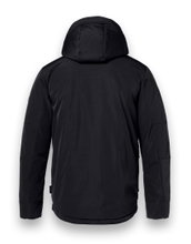 District Winterjacke Wolf mit Kapuze (winddicht, leichte wattierung, warm) schwarz Herren