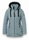 District Winterjacke Workout mit Kapuze (Mantel, wasserabweisend) mineralblau Damen