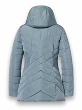 District Winterjacke Workout mit Kapuze (Mantel, wasserabweisend) mineralblau Damen