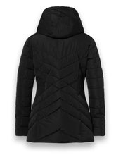 District Winterjacke Workout mit Kapuze (Mantel, wasserabweisend) schwarz Damen