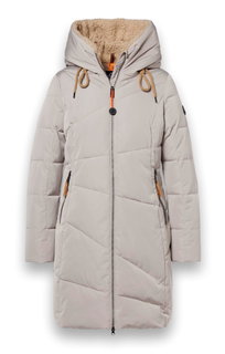 District Wintermantel Courchevel (mit Kapuze, wasserabweisend, winddicht) beige Damen