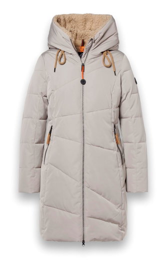 District Winter Coat Courchevel (with hood, water-repellent, windproof) beige ladies