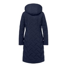 District Wintermantel Cappuccino (mit Kapuze, warm) navyblau Damen
