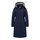 District Wintermantel Cappuccino (mit Kapuze, warm) navyblau Damen