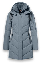 District Wintermantel Zodiac (mit Kapuze, warm, wasserabweisend) mineralblau Damen
