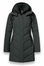 District Wintermantel Zodiac (mit Kapuze, warm, wasserabweisend) dunkelgrau Damen