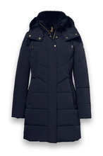 District Wintermantel Affogato (mit Kapuze, warm, winddicht) navyblau Damen