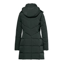 District Winter Coat Affogato (with hood, warm, windproof) dark green ladies
