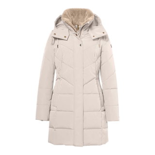 District Winter Coat Affogato (with hood, warm, windproof) sand brown ladies