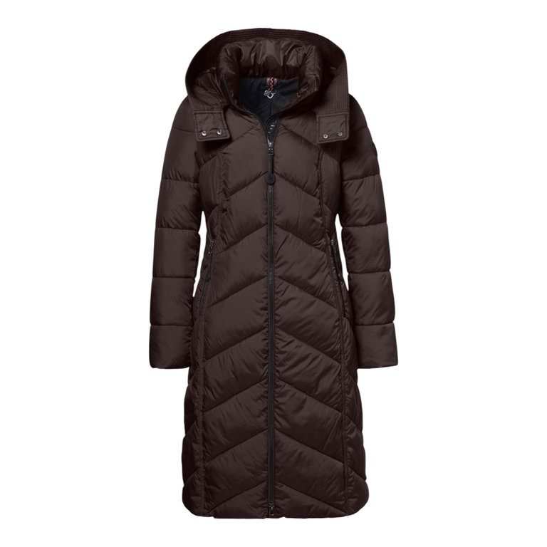District Wintermantel Americano (mit Kapuze, warm) braun Damen