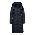 District Winter Coat Americano (with hood, warm) navy blue ladies