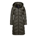 District Winter Coat Americano (with hood, warm) khaki green ladies