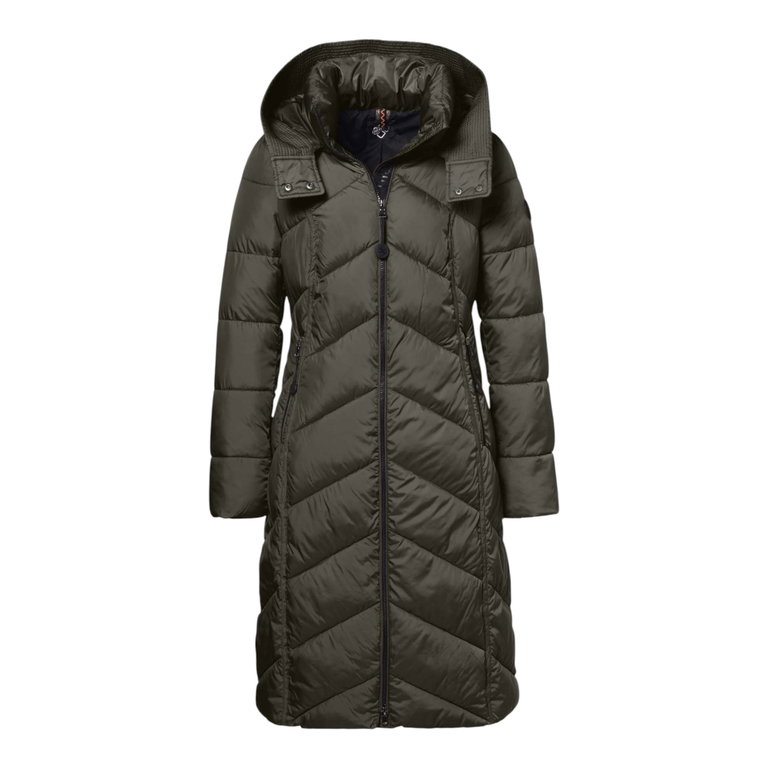 District Wintermantel Americano (mit Kapuze, warm) khakigrün Damen