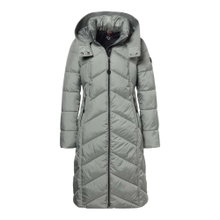 District Wintermantel Americano (mit Kapuze, warm) sagegrün Damen