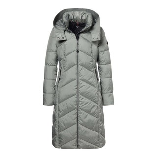 District Winter Coat American (with hood, warm) sage green ladies