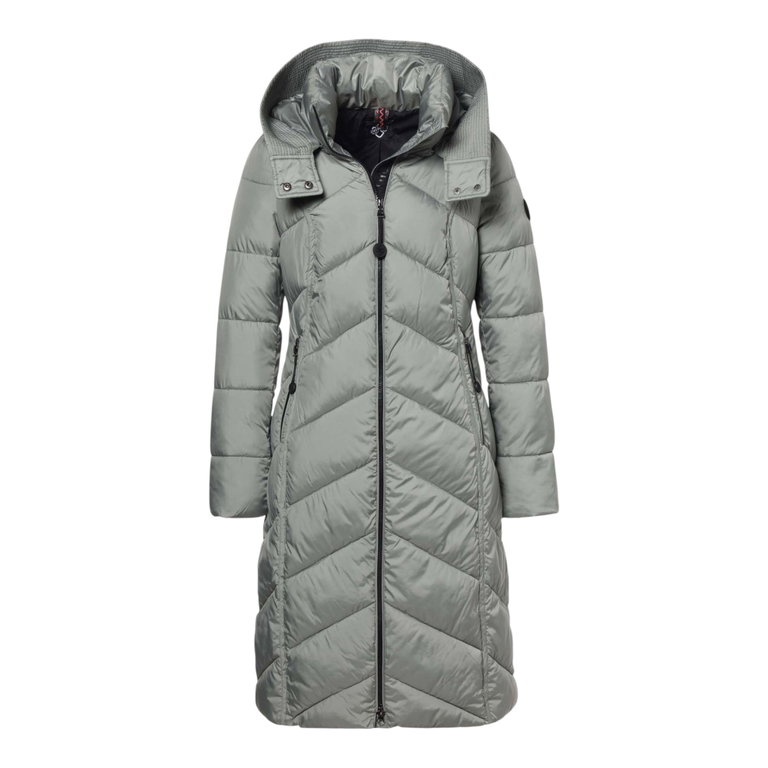 District Wintermantel Americano (mit Kapuze, warm) sagegrün Damen