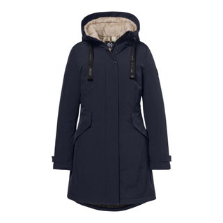 District Winter Coat Panna Cotta (with hood, warm, windproof) navy blue ladies