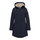 District Wintermantel Panna Cotta (mit Kapuze, warm, winddicht) navyblau Damen
