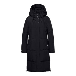 District Winter Coat Lungo (with hood, warm) black ladies