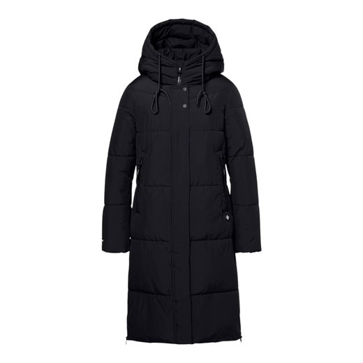 District Wintermantel Lungo (mit Kapuze, warm) schwarz Damen