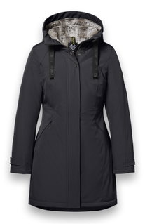 District Wintermantel Parkcity (warm, winddicht, wasserabweisend) schwarz Damen