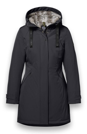 District Wintermantel Parkcity (warm, winddicht, wasserabweisend) schwarz Damen