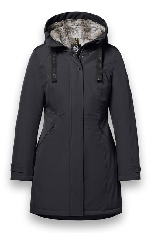 District Wintermantel Parkcity (warm, winddicht, wasserabweisend) schwarz Damen