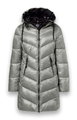District Wintermantel Sapporo (mit Kapuze, wasserabweisend) silber Damen