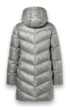 District Wintermantel Sapporo (mit Kapuze, wasserabweisend) silber Damen