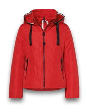 District Übergangsjacke Bluebell (mit Kapuze, wasserabweisend) rot Damen
