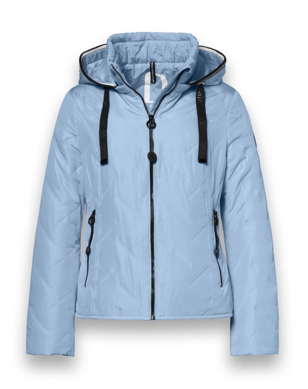 District Übergangsjacke Bluebell (mit Kapuze, wasserabweisend) hellblau Damen