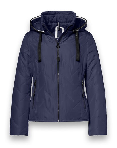 District Transition Jacket Bluebell (with hood, water-repellent) dark blue ladies