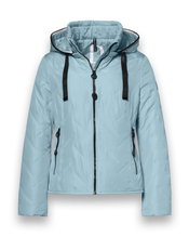 District Übergangsjacke Bluebell (mit Kapuze, wasserabweisend) aquablau Damen