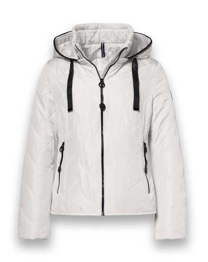 District Übergangsjacke Bluebell (mit Kapuze, wasserabweisend) offwhite Damen