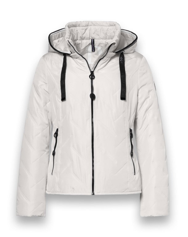 District Übergangsjacke Bluebell (mit Kapuze, wasserabweisend) offwhite Damen