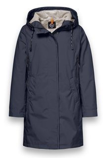District Übergangsjacke Dandelion (Parka, mit Kapuze, wasserabweisend) dunkelblau Damen