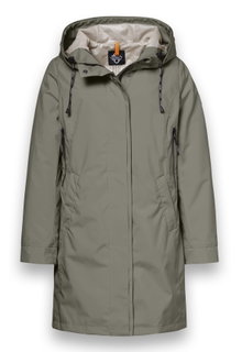 District Übergangsjacke Dandelion (Parka, mit Kapuze, wasserabweisend) olivegrün Damen